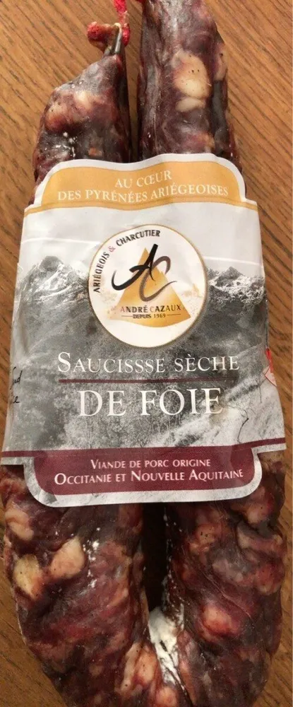 Saucisse seche de foie