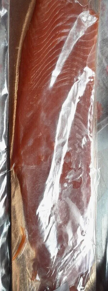 Filet truite fumée tranchée