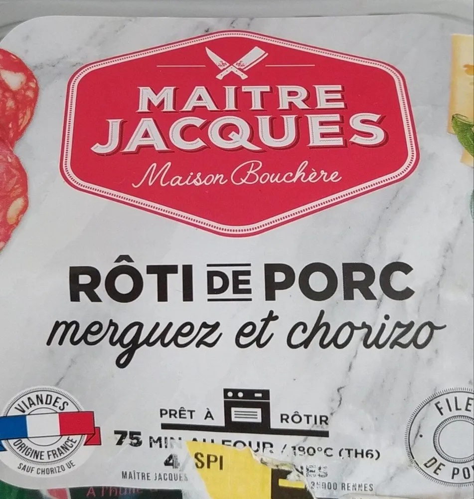 Rôti de porc - Merguez et chorizo