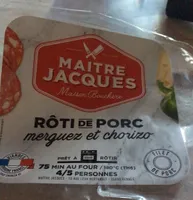 Roti de porc merguez et chorizo