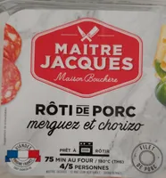 Rôti de porc merguez et chorizo
