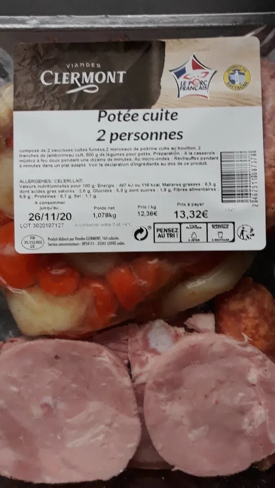 Potée cuite