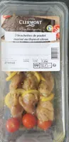 Brochettes poulet mariné au thym et citron