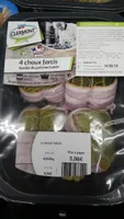 4 choux farcis bardés de poitrine