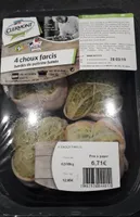 Choux farcis bardés de poitrine fumée