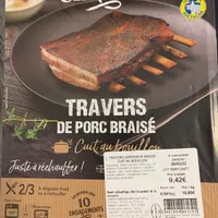 Travers de porc braisé