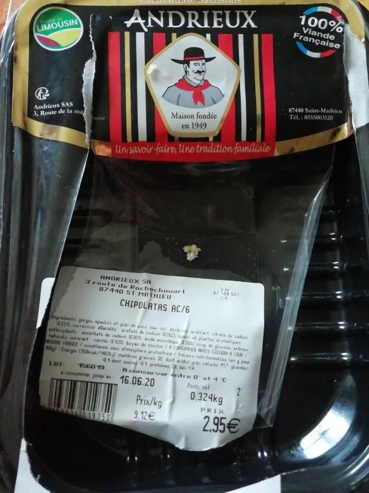 Andrieux chipolatas AC/6