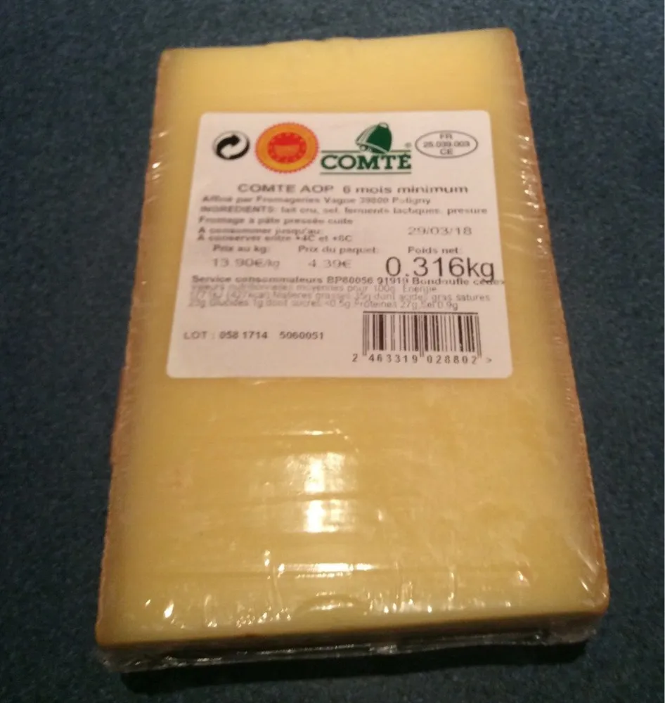 Comté AOP 6 mois minimum