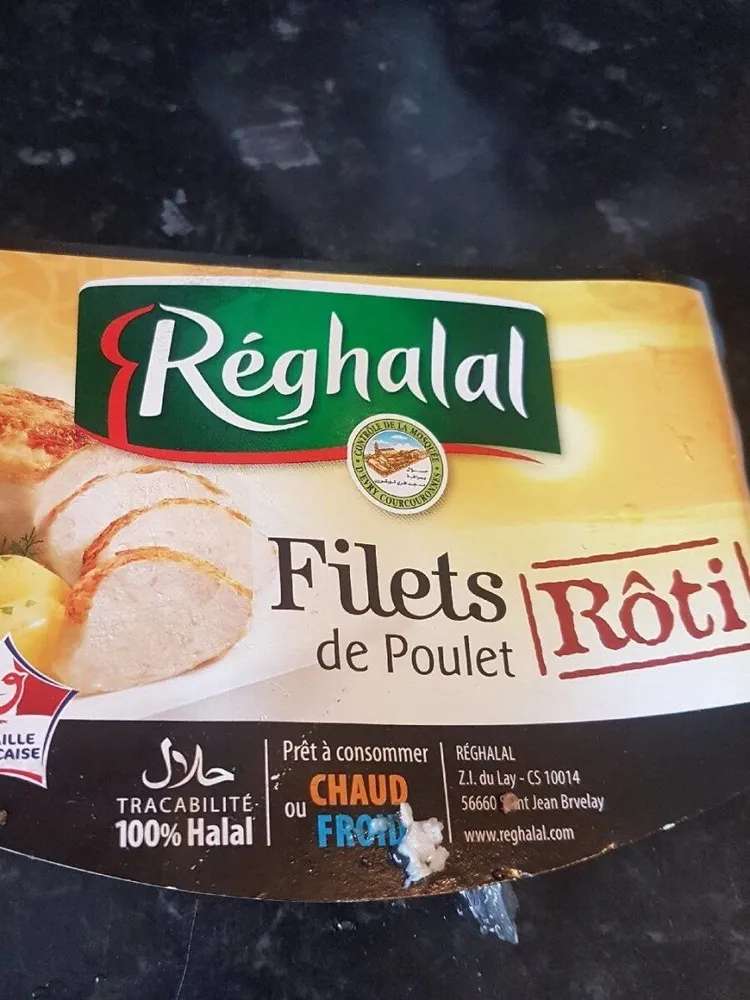 filet de poulet rôti halal