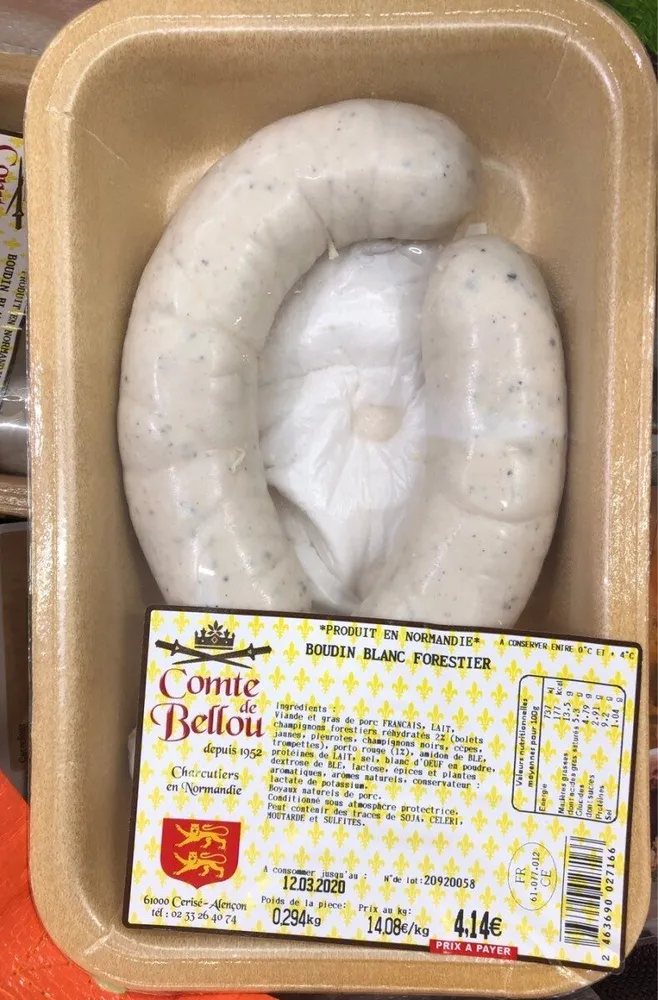 Boudin blanc forestier