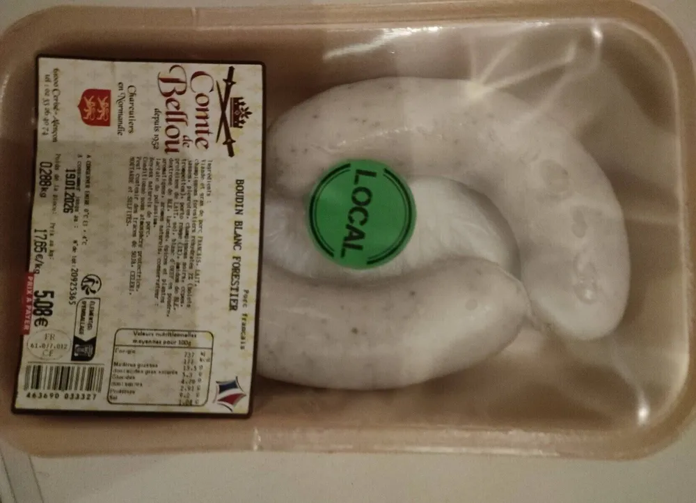 Boudin blanc forestier