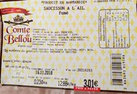 Saucisson à l'ail fumé