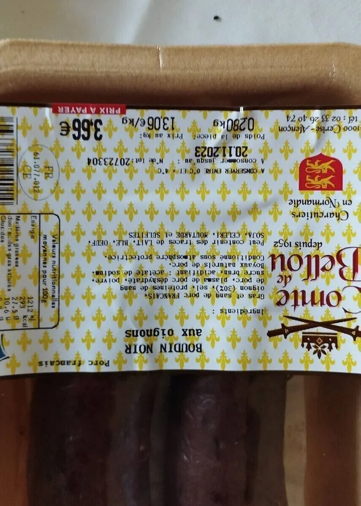 Boudin noir