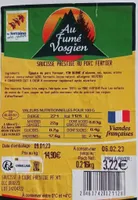 Saucisse prestige au porc fermier