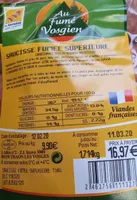 SAUCISSE FUMEE SUPERIEURE