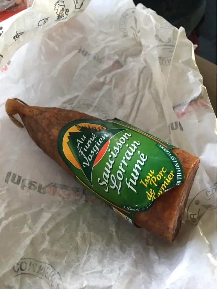 Saucisson lorrain fumé