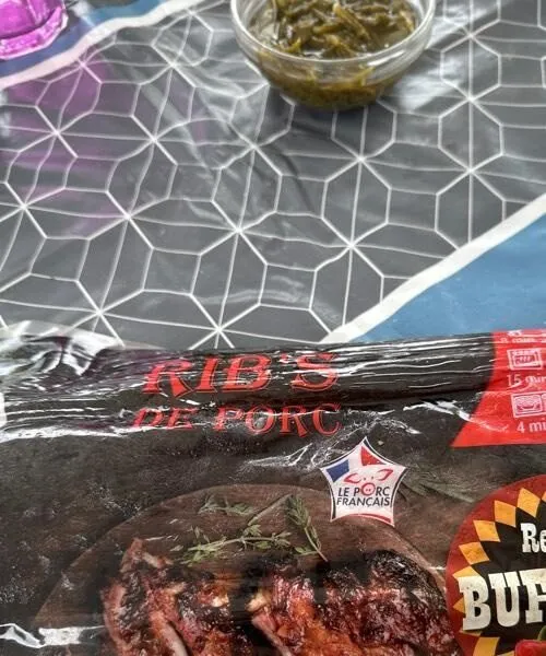 Ribs de porc marinade buffalo