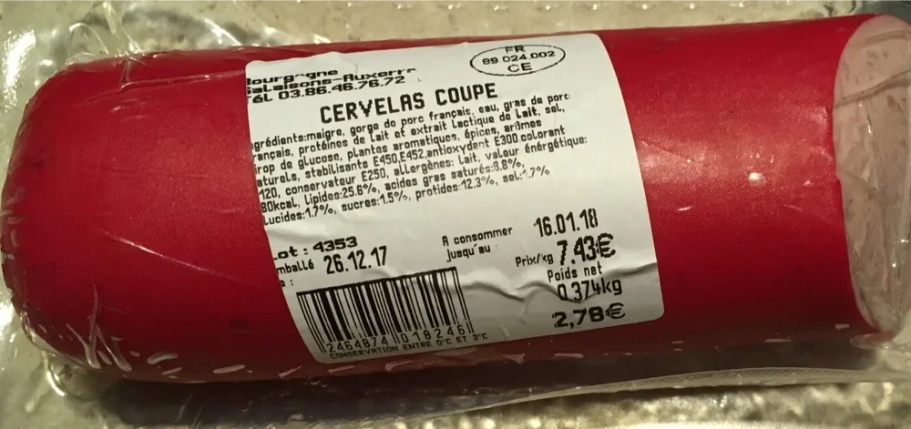 Cervelas Coupe