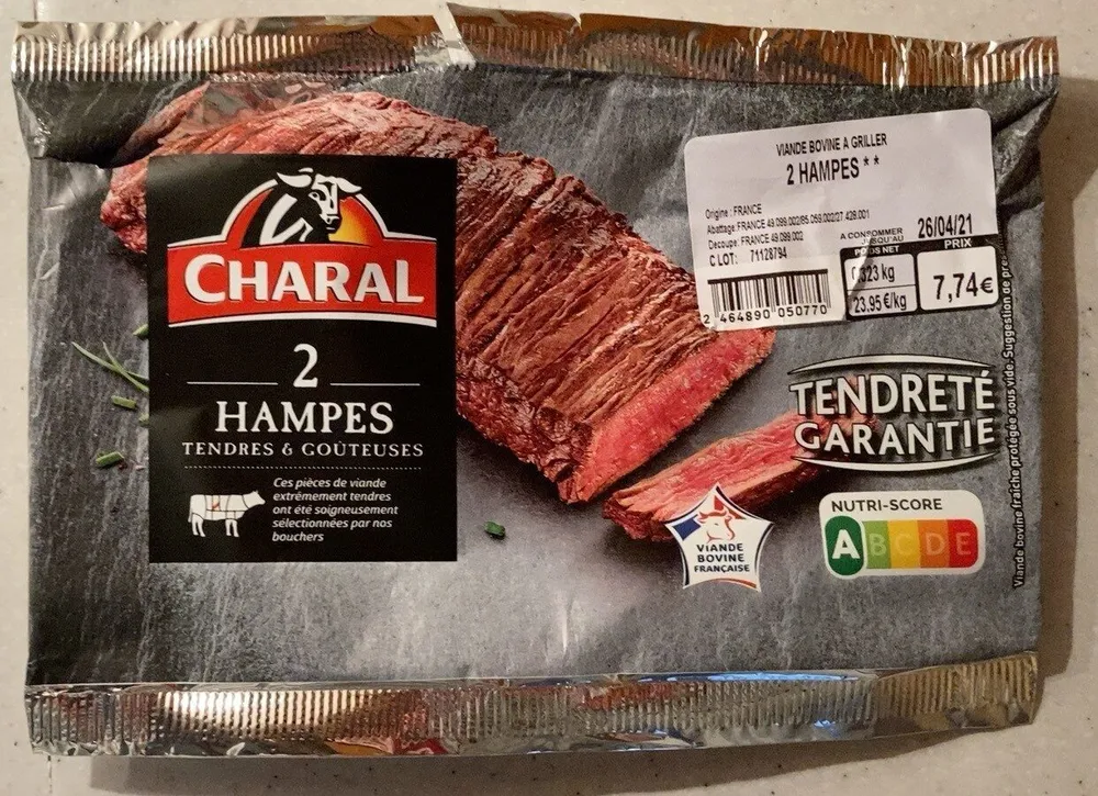 2 hampes tendres et gouteuses