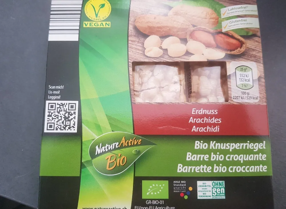 Barre bio croquante