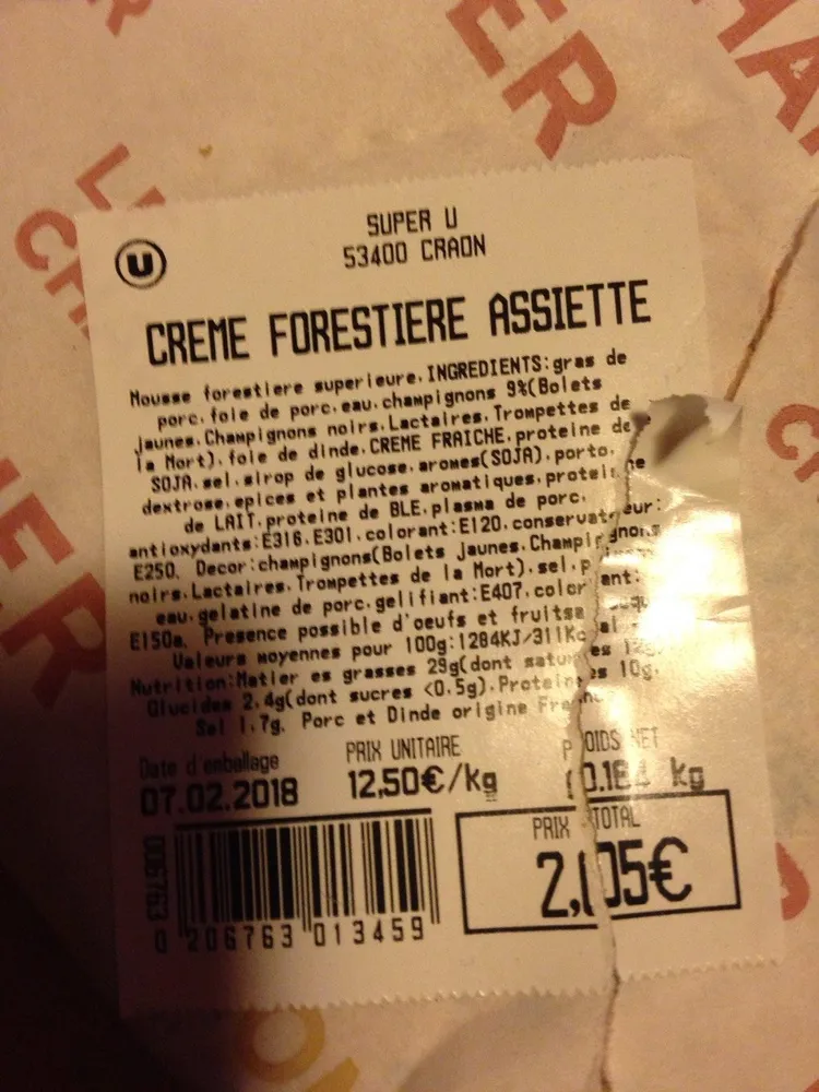 Creme forestiere