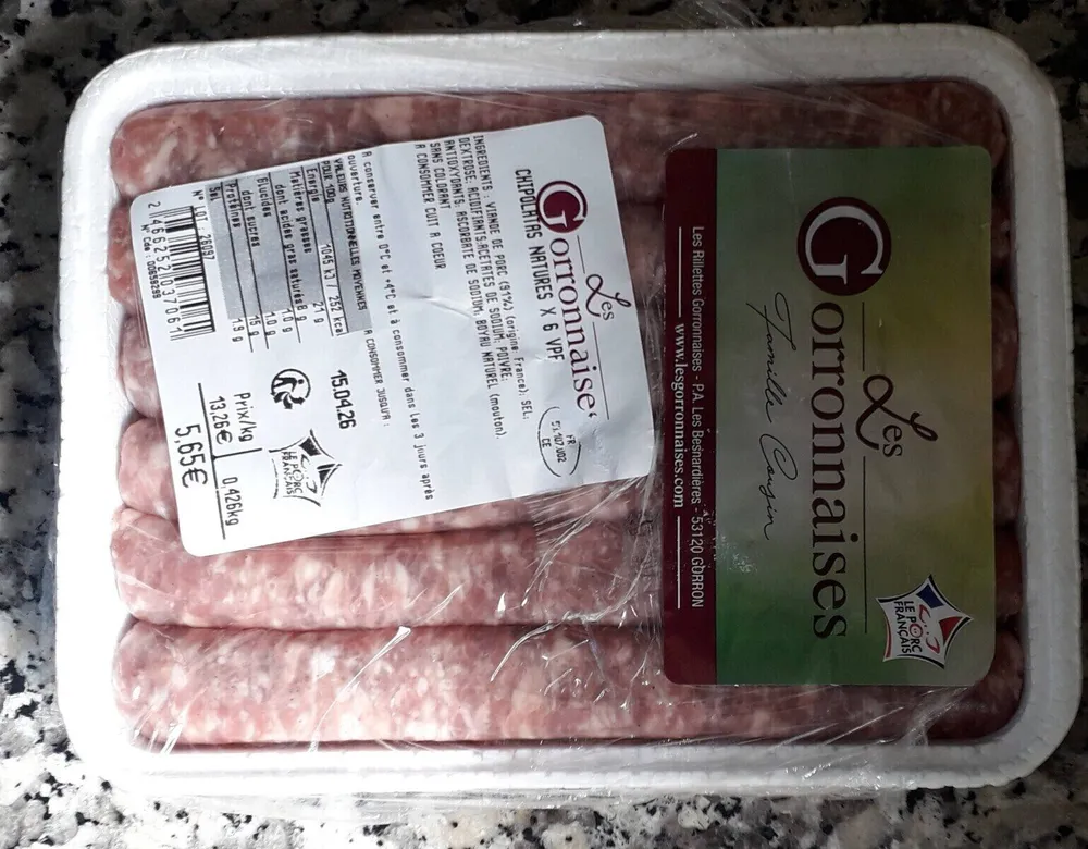 Chipolatas nature