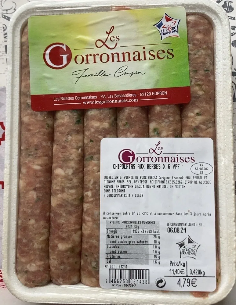 Chipolatas ax herbes
