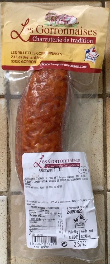 Saucisson a l’ail
