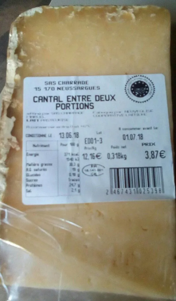 Cantal Entre deux portions