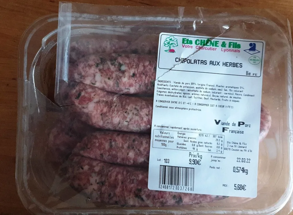 Chipolatas aux herbes