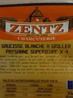 Saucisse blanche à griller paysanne supérieure