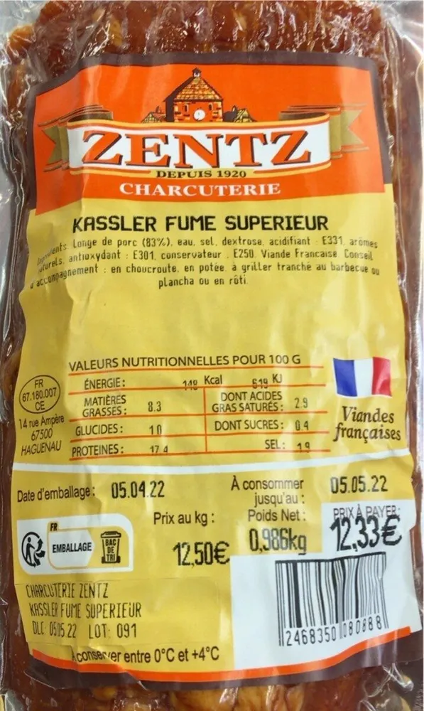 Longe de porc fumée