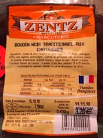 Boudin noir aux chataignes