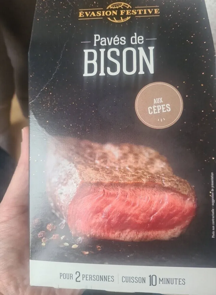 pavés de bison aux cèpes