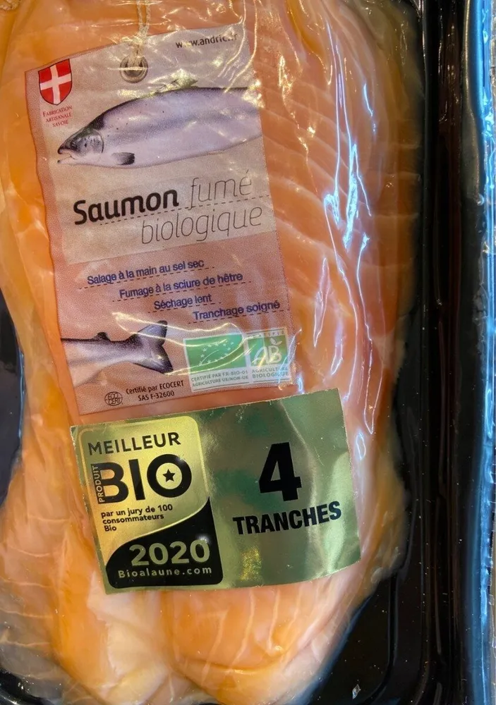 Saumon fumé biologique