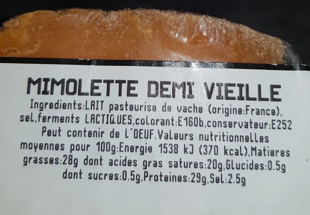 Mimolette Demi Vieille