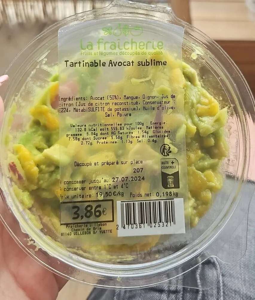 Tartinable avocat sublime
