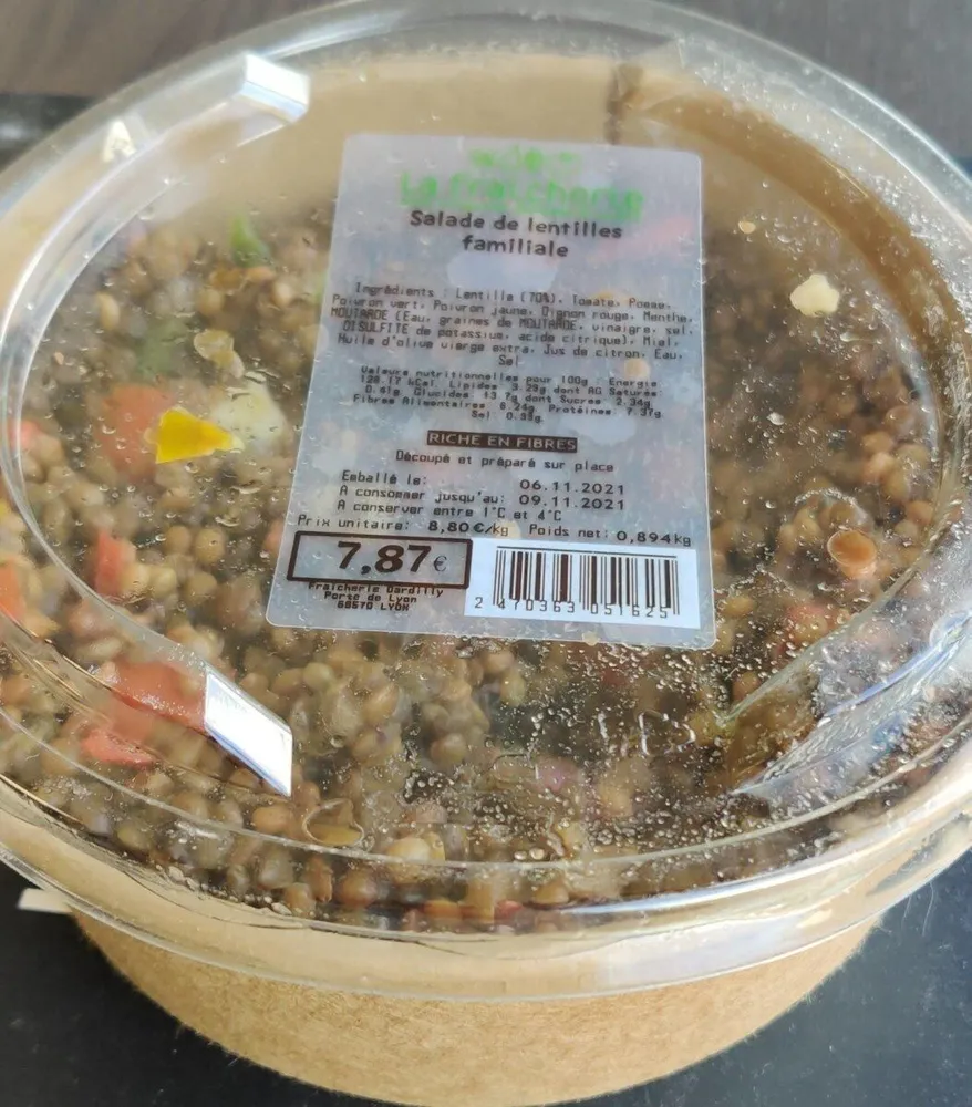 Salade de lentilles familiales
