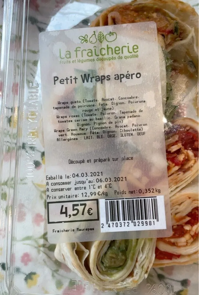 Petit wraps apero