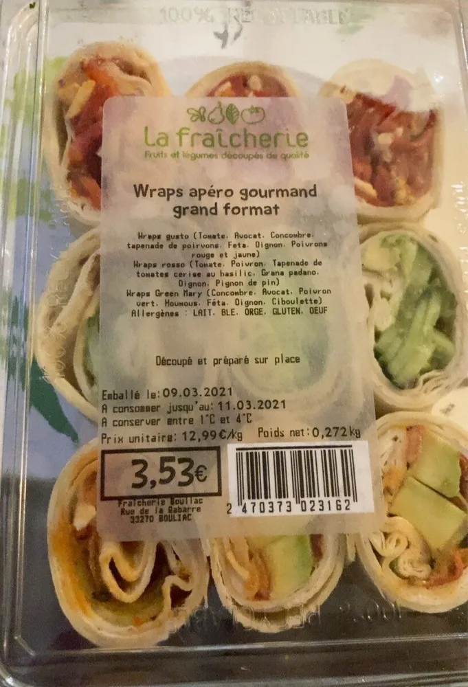 Wraps apéro gourmand