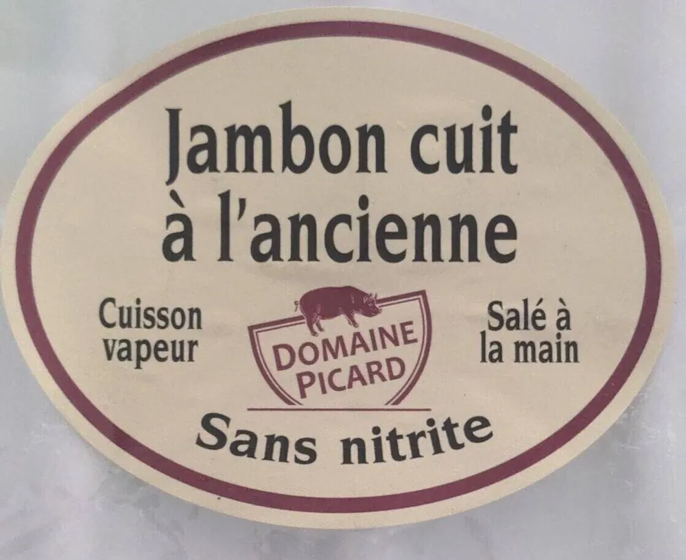 Jambon à l'ancienne sans nitrite cuit avec couenne