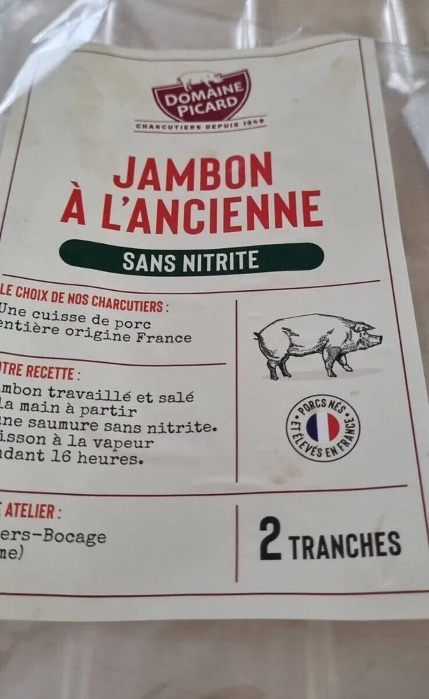 Jambon à l'ancienne sans nitrite