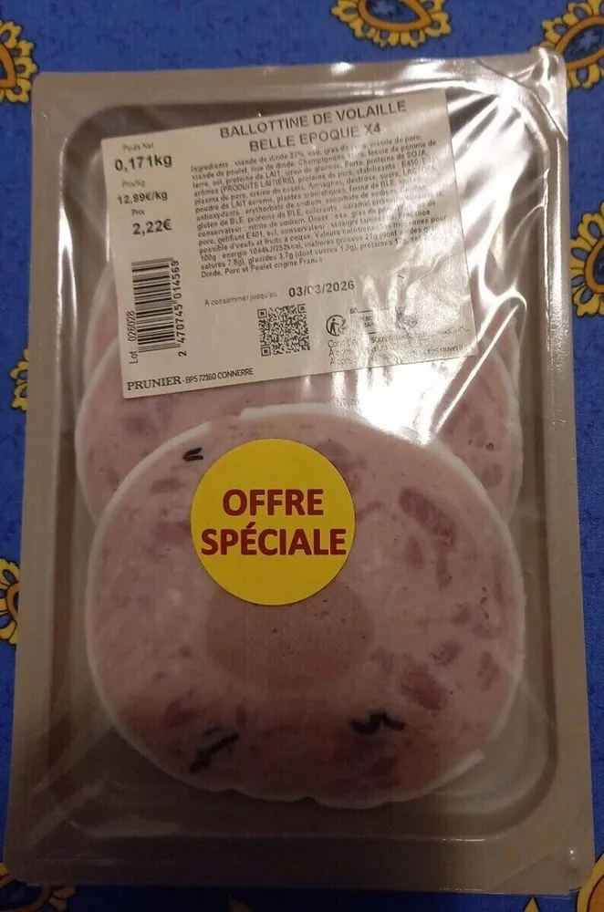 Ballottine de volaille belle époque