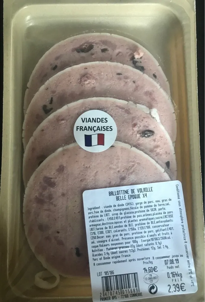 Ballotine de volaille belle époque