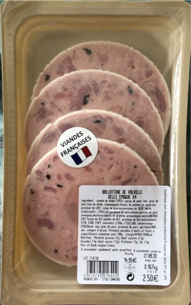 Ballotine de volaille Belle Époque x4