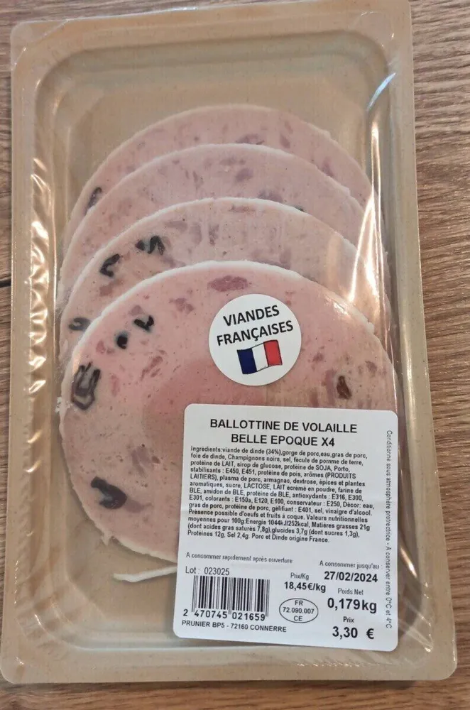 Ballotage de volaille belle Époque
