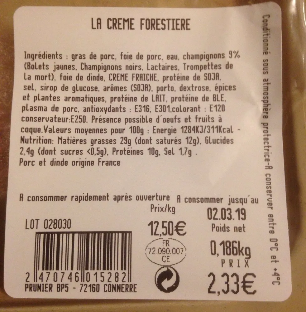 La creme forestiere