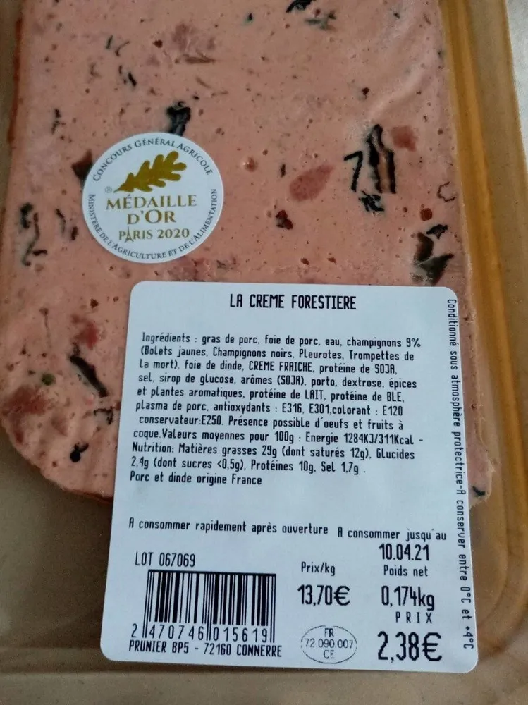 Creme forestière