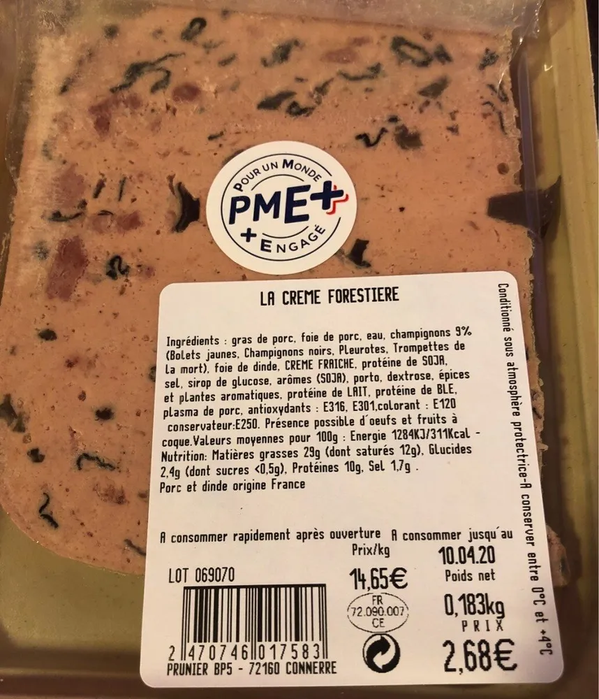 Crème forestière
