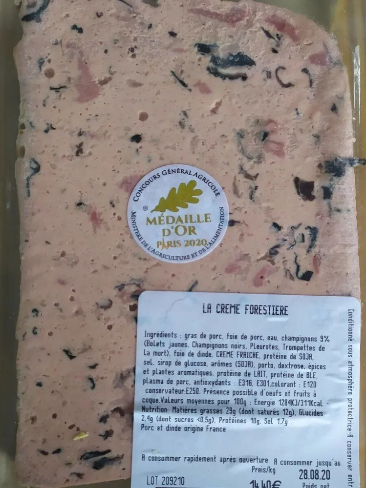 Crème forestières